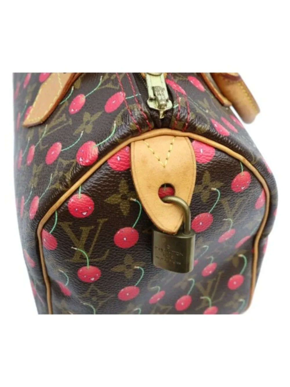 Louis Vuitton Monogram Cherry Speedy 25 Handbag